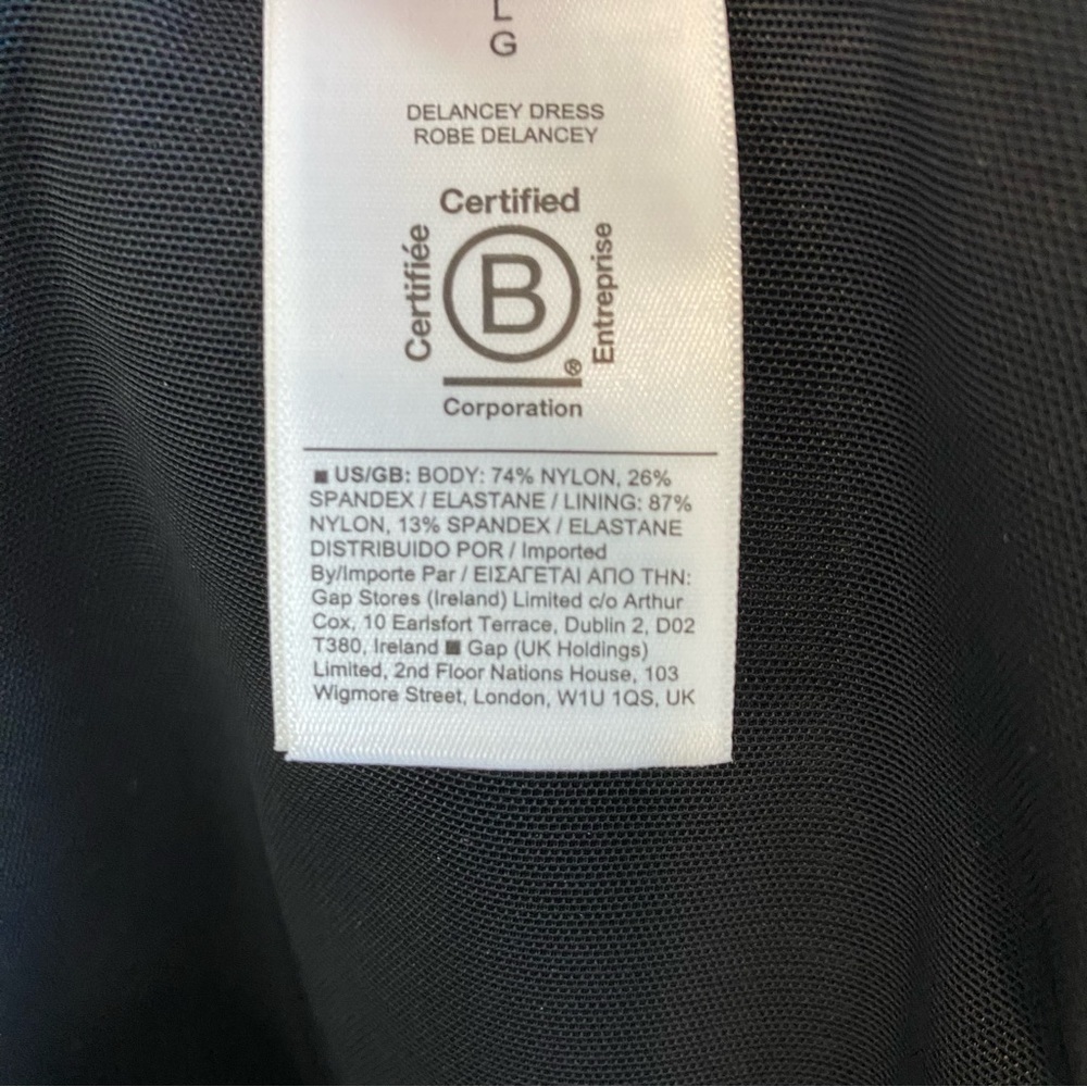 Athleta - Delancey Dress in Black - L - COI Vietnam - Picture 12 of 13
